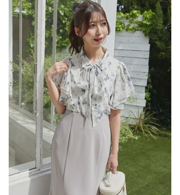  「2wayフリルスリーブブラウス」|シャツ・ブラウス|