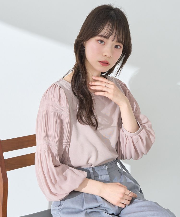 earth music&ecology「マジョリカプリーツプルオーバー」|Tシャツ・カットソー|