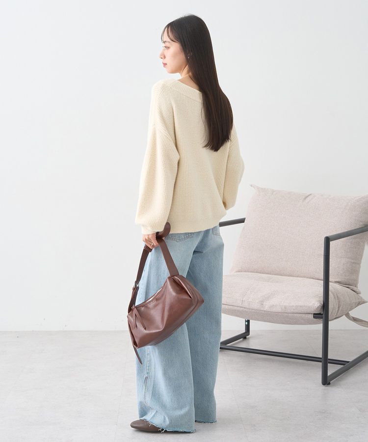 earth music&ecology「パウダーシャギー畦プルオーバー」|ニット・セーター|