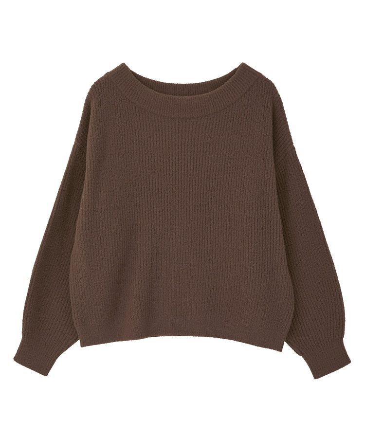 earth music&ecology「パウダーシャギー畦プルオーバー」|ニット・セーター|