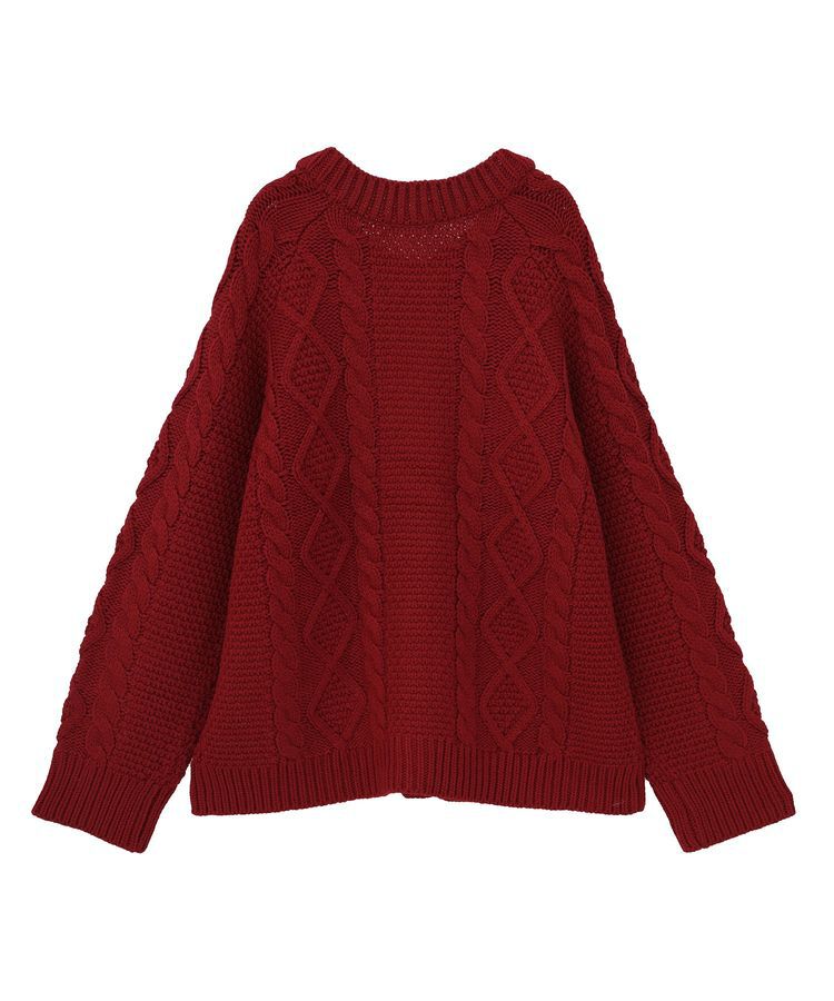 earth music&ecology「フラワーモチーフトグルボタンニットカーディガン」|カーディガン|