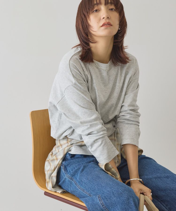 AMERICAN HOLIC「クルーネックスクエアヘムプルオーバー」|Tシャツ・カットソー|