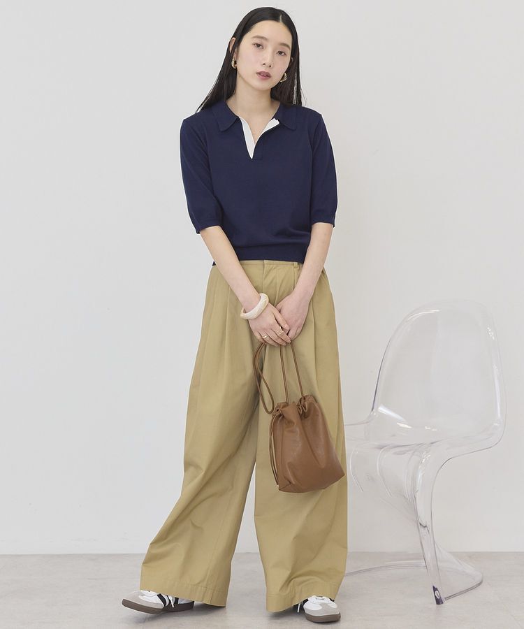 AMERICAN HOLIC「襟付き配色ニット」|ニット・セーター|