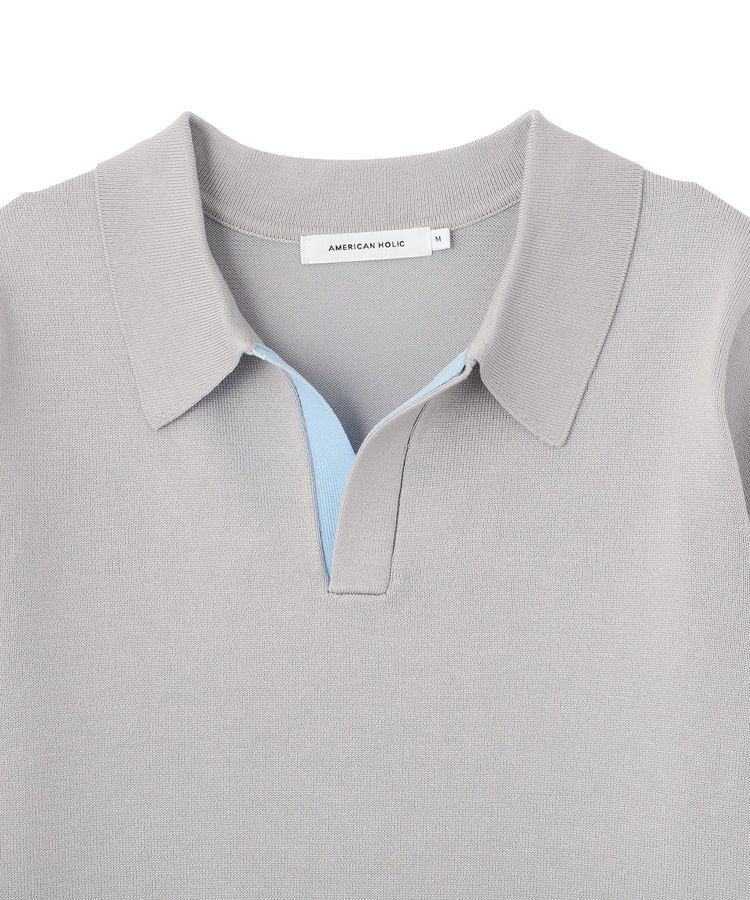 AMERICAN HOLIC「襟付き配色ニット」|ニット・セーター|