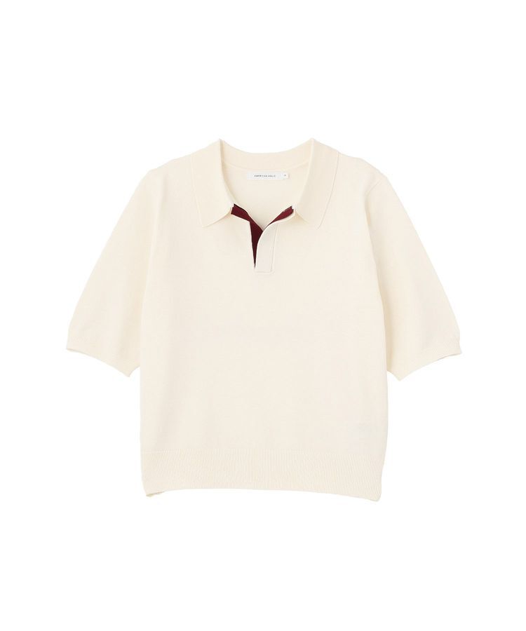 AMERICAN HOLIC「襟付き配色ニット」|ニット・セーター|