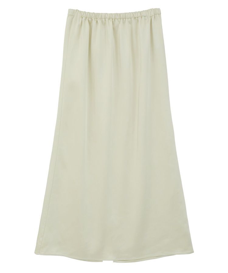 Green Parks「すっきり見えシルエットサテンナロースカート」|タイト|