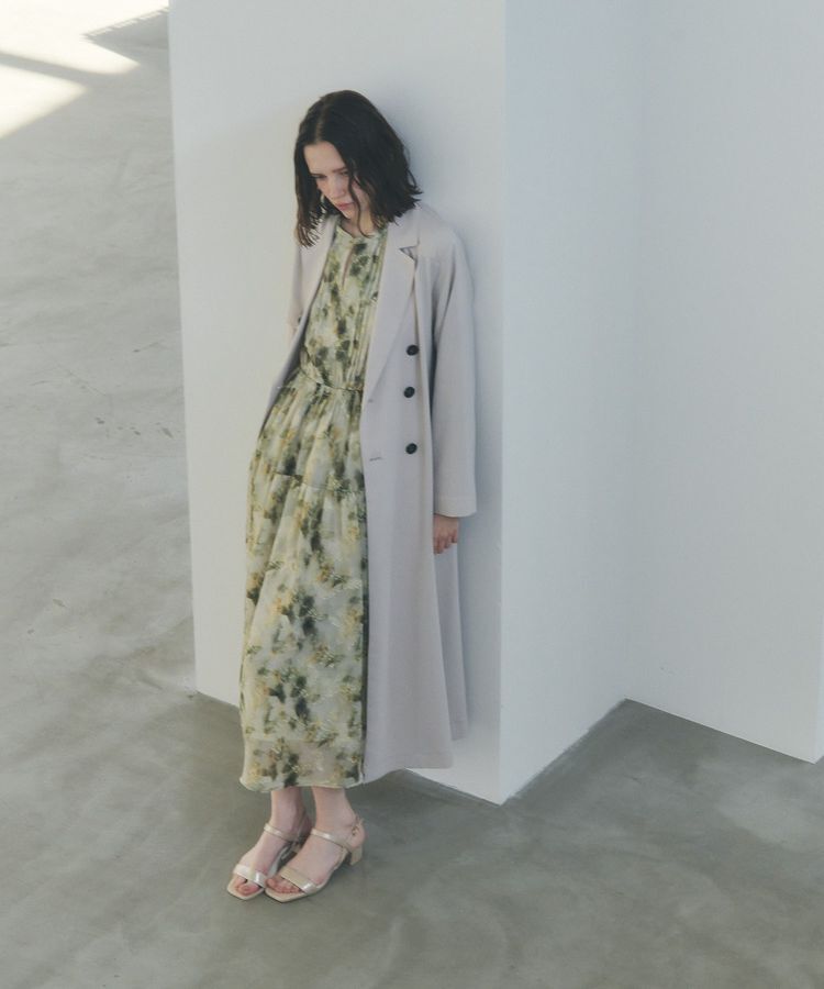 YECCA VECCA「ぼかしフラワー柄ワンピース」|ワンピース|