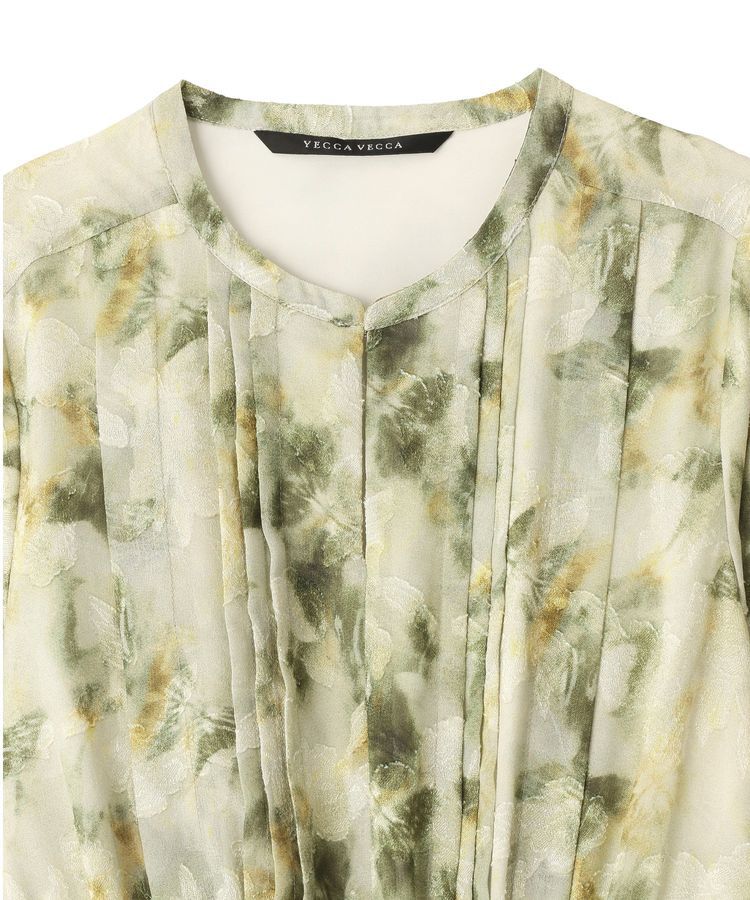 YECCA VECCA「ぼかしフラワー柄ワンピース」|ワンピース|