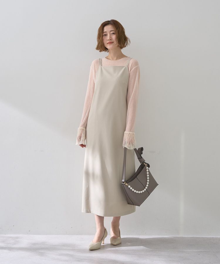 YECCA VECCA「【2点SET】ショートジャケットセットキャミワンピース」|ワンピース|