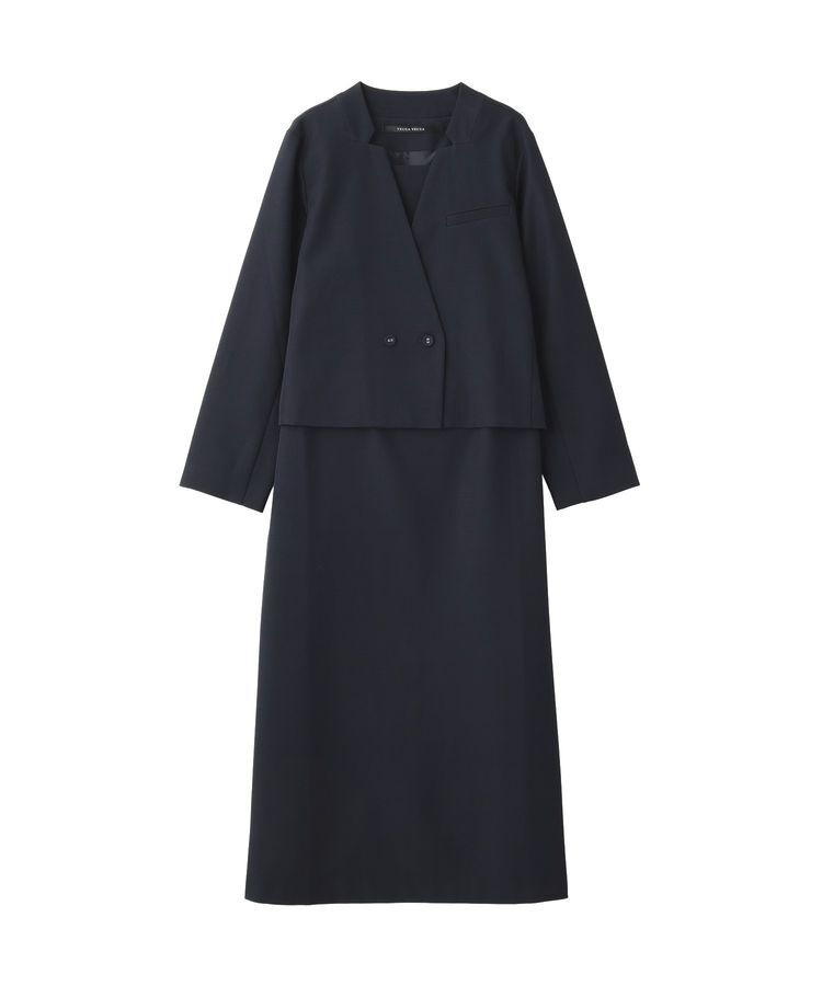 YECCA VECCA「【2点SET】ショートジャケットセットキャミワンピース」|ワンピース|