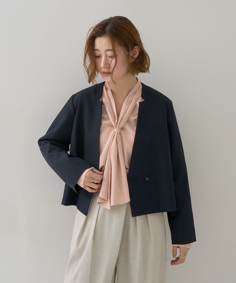 YECCA VECCA「【2点SET】ショートジャケットセットキャミワンピース」|ワンピース|