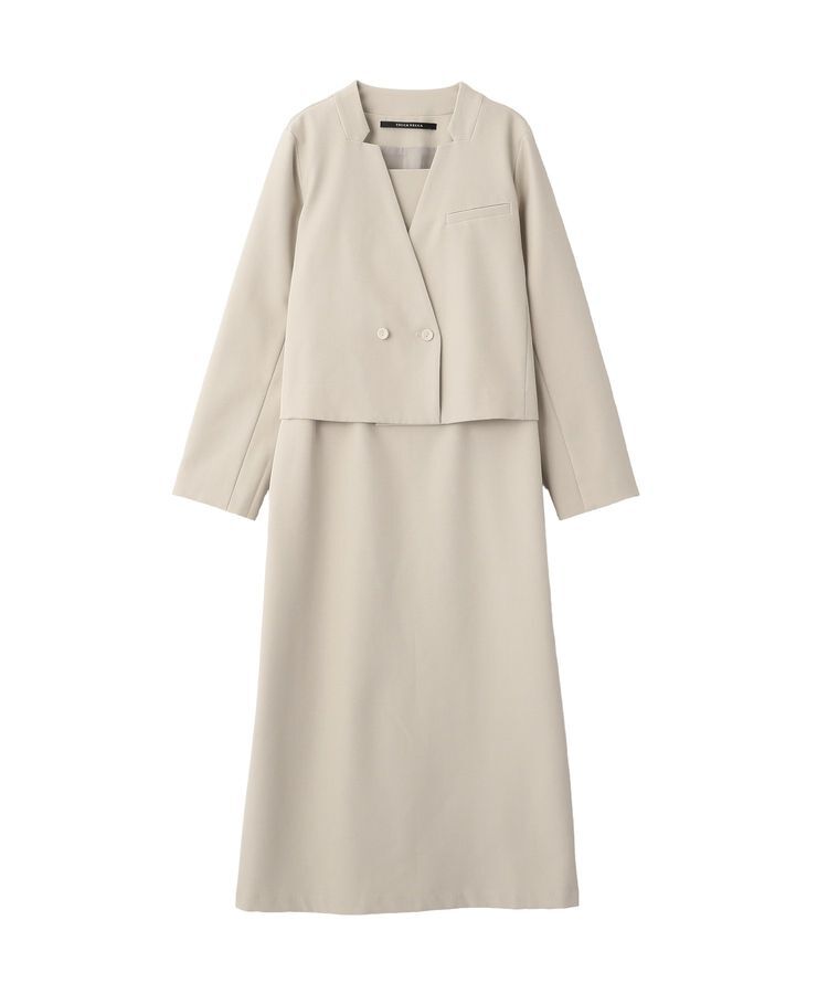 YECCA VECCA「【2点SET】ショートジャケットセットキャミワンピース」|ワンピース|