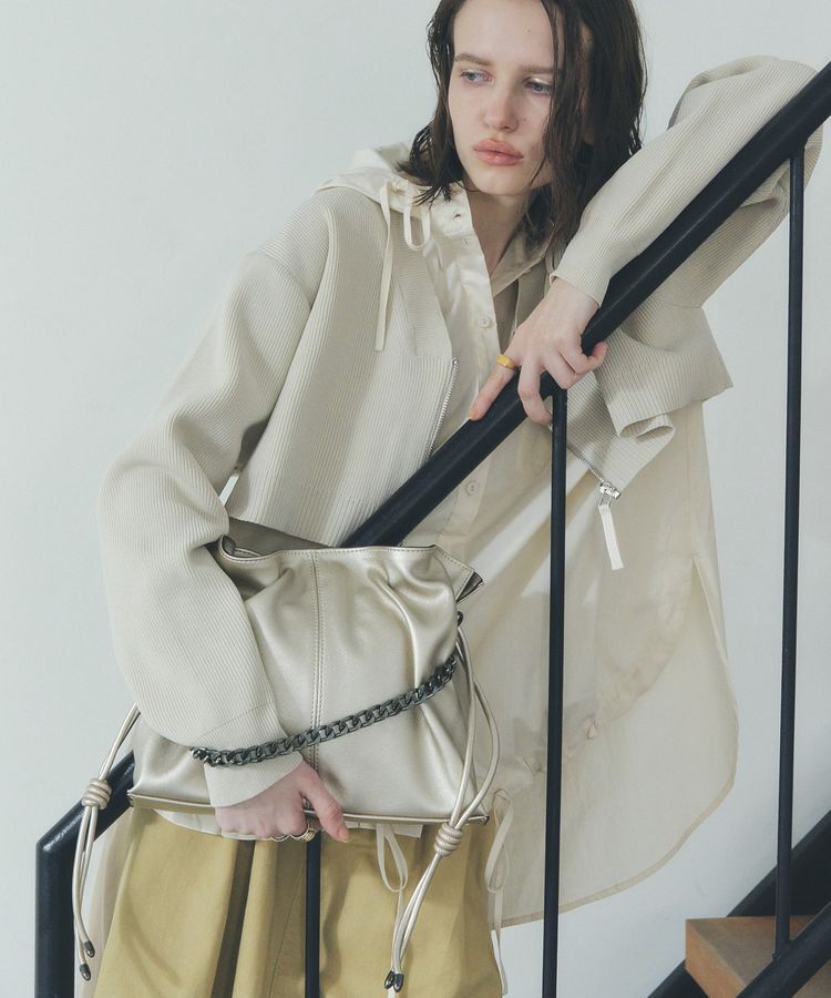 YECCA VECCA「2wayチェーンギャザーバッグ」|ハンドバッグ|