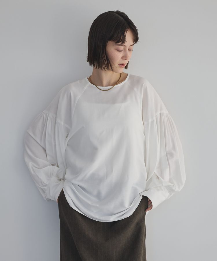 GARAGE OF GOOD CLOTHING「ロングカフスブラウス」|シャツ・ブラウス|White