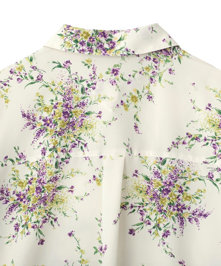 GARAGE OF GOOD CLOTHING「【日本製】ピーチファイユフラワープリントロングシャツ」|シャツ・ブラウス|