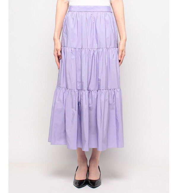 LOULOU WILLOUGHBY「【LOULOU WILLOUGHBY】タフタティアードスカート」|スカート|