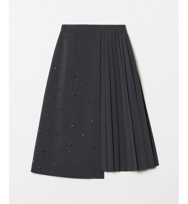 LOULOU WILLOUGHBY「【LOULOU WILLOUGHBY】ビジューアシメスカート」|スカート|