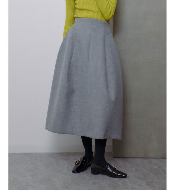 allureville「ボンディングフレアースカート」|フレア|