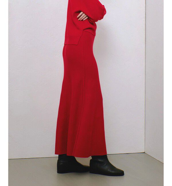 allureville「【セットアップ対応可能】ウール混Wフェイスナローマーメイドスカート」|スカート|