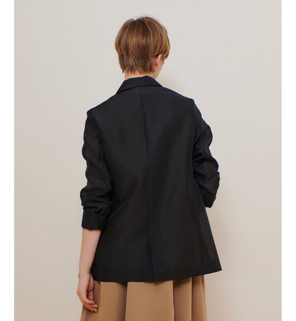 allureville「ライトオーガンジーシアージャケット」|テーラードジャケット|