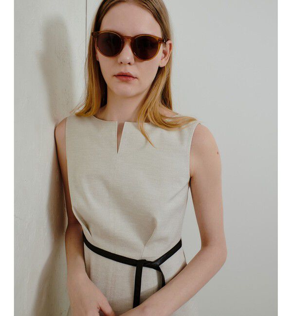 allureville「リネンライクオックスノースリワンピース」|ワンピース|