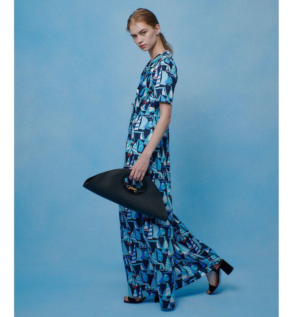 LOULOU WILLOUGHBY「【LOULOU WILLOUGHBY】RATTI マリーナプリントオールインワン」|オールインワン|