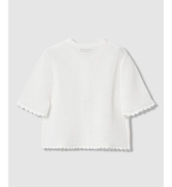 LOULOU WILLOUGHBY「【LOULOU WILLOUGHBY】メッシュクロッシェボレロカーディガン」|カーディガン|