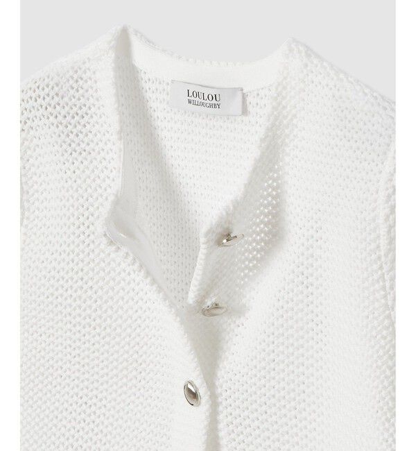 LOULOU WILLOUGHBY「【LOULOU WILLOUGHBY】メッシュクロッシェボレロカーディガン」|カーディガン|