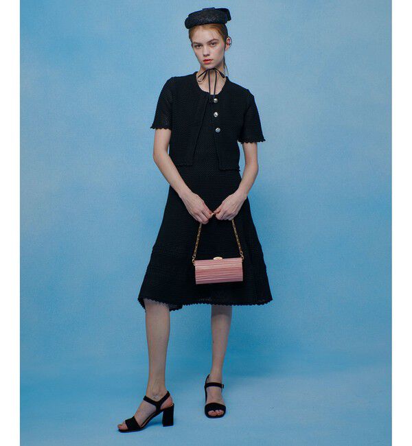 LOULOU WILLOUGHBY「【LOULOU WILLOUGHBY】メッシュクロッシェボレロカーディガン」|カーディガン|