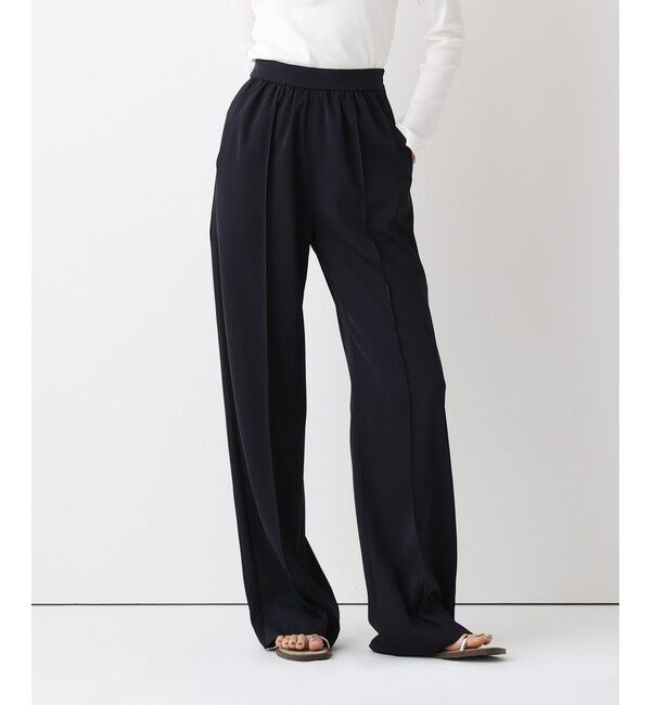 allureville「サイドラインイージーパンツ」|その他|ネイビー