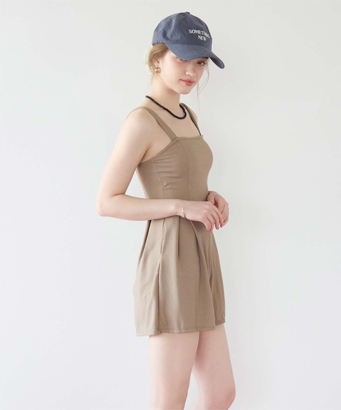 SEA DRESS「チェック素材ロンパース/ワンピース/セット水着」|コンビネゾン|