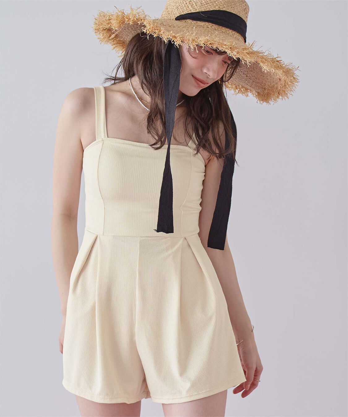 SEA DRESS「チェック素材ロンパース/ワンピース/セット水着」|コンビネゾン|