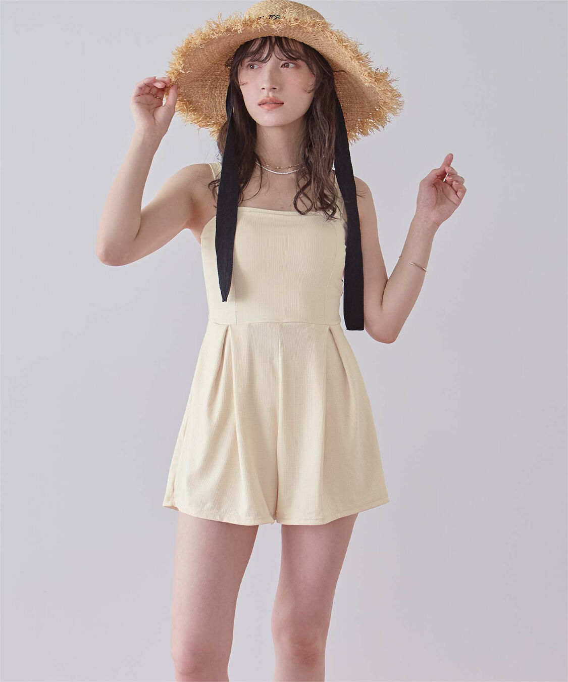 SEA DRESS「チェック素材ロンパース/ワンピース/セット水着」|コンビネゾン|