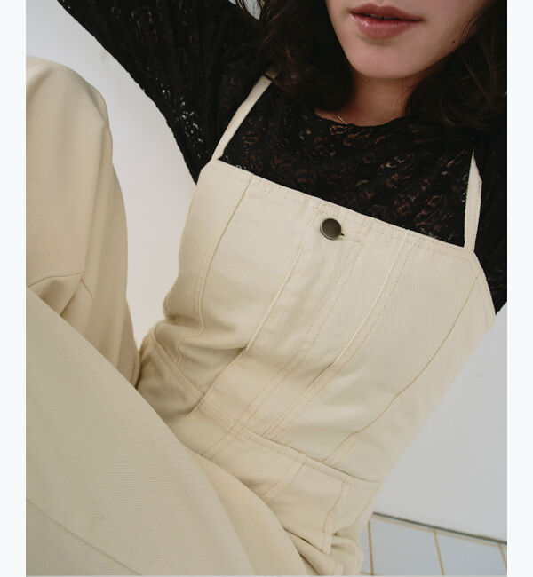 titivate「キャミソールデニムオールインワン」|デニム|