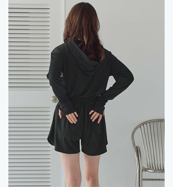 SEA DRESS「フード付トップスラッシュガードセットアップ」|ビキニ|