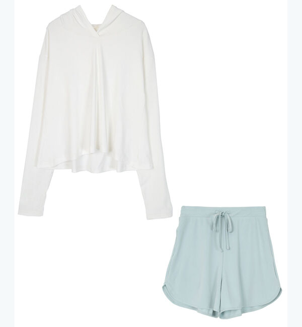 SEA DRESS「フード付トップスラッシュガードセットアップ」|ビキニ|