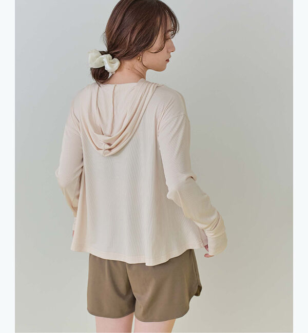 SEA DRESS「フード付トップスラッシュガードセットアップ」|ビキニ|