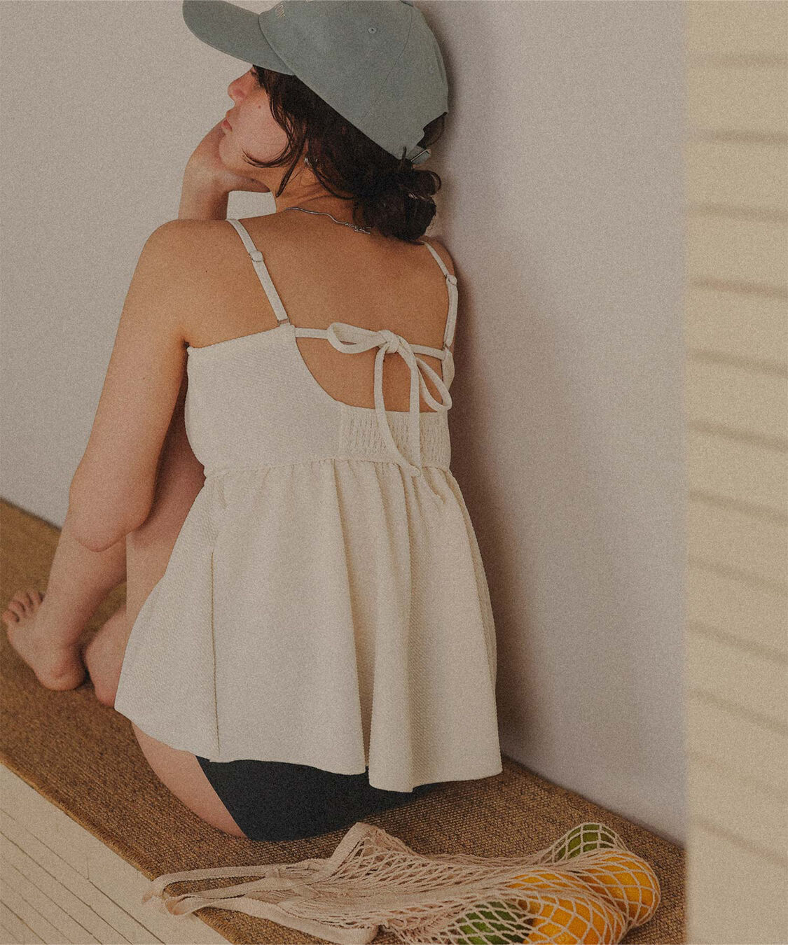 titivate「ペプラムギャザーデザインビスチェビキニ」|ビキニ|