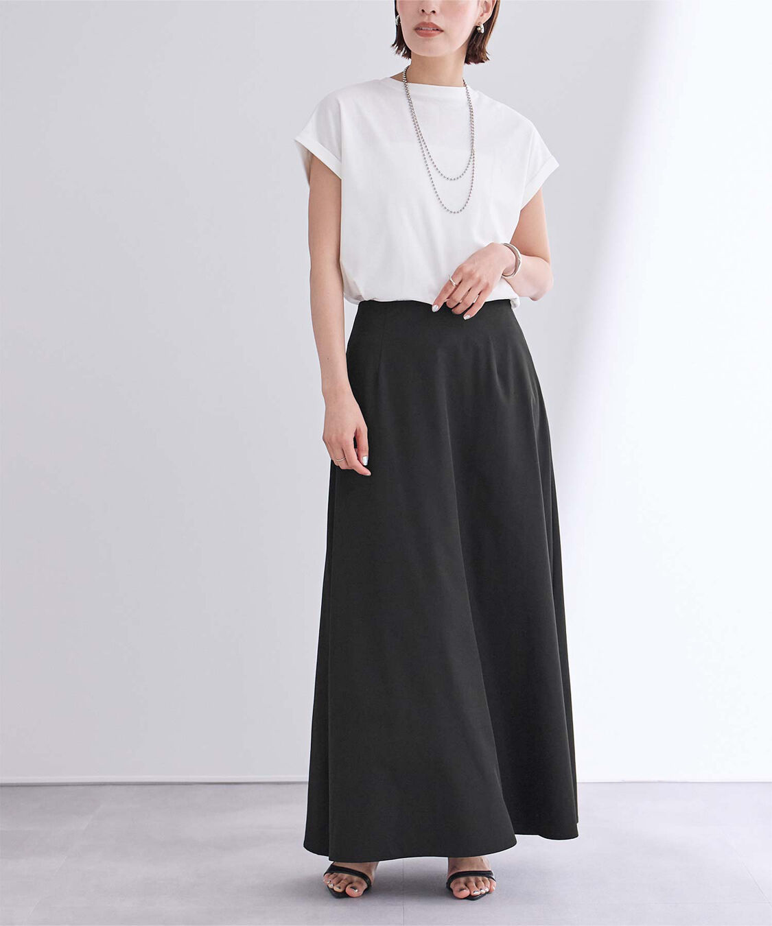 ur's「撥水フレアドレープスカート」|スカート|
