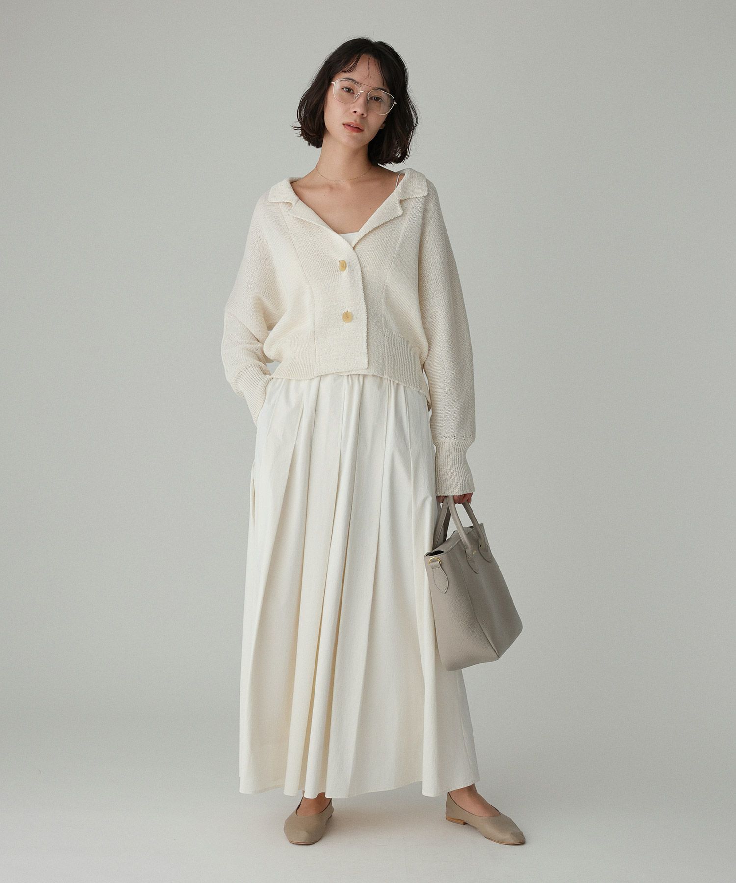 BABYLONE「ニュアンスニットジャケット」|ニット・セーター|