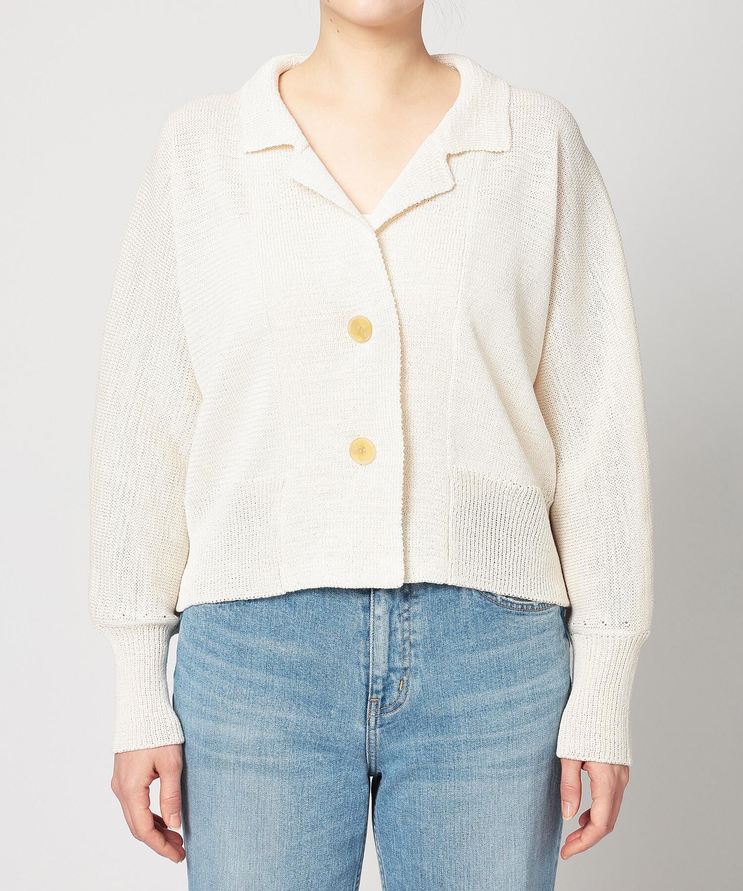 BABYLONE「ニュアンスニットジャケット」|ニット・セーター|