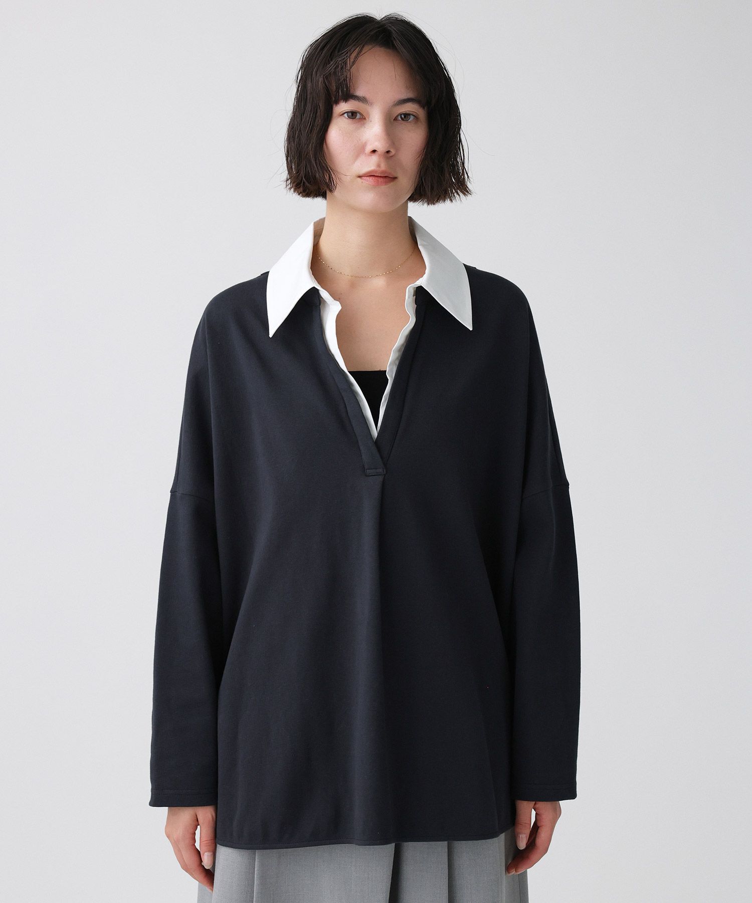 BABYLONE「シャツドッキングカットソー」|Tシャツ・カットソー|