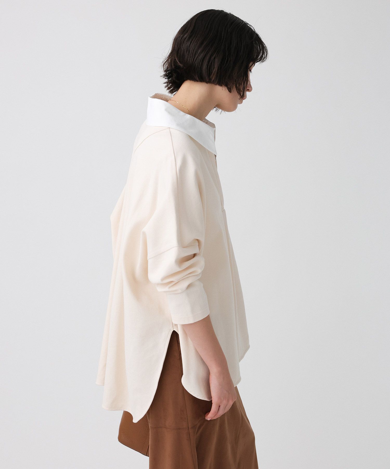 BABYLONE「シャツドッキングカットソー」|Tシャツ・カットソー|