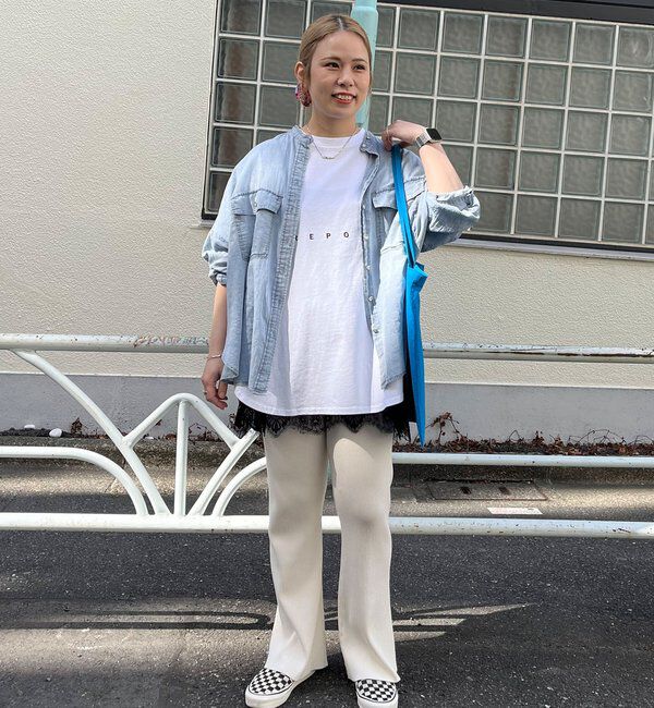  「【＠yns628企画】リブニット微フレアパンツ」|その他|