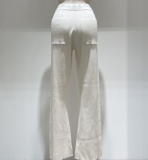  「【＠yns628企画】リブニット微フレアパンツ」|その他|