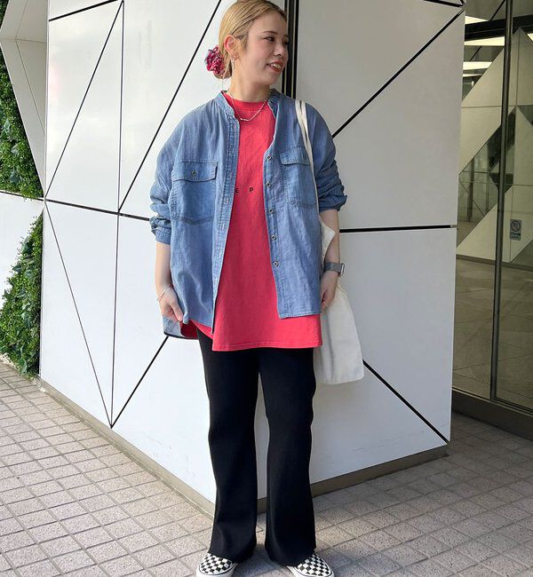  「【＠yns628企画】リブニット微フレアパンツ」|その他|ブラック