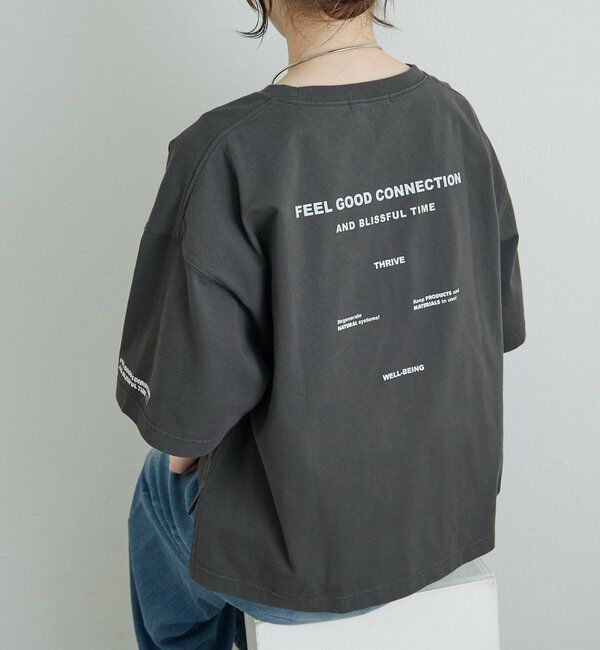  「【F&B】オーガニックコットン混ロゴTシャツ」|プルオーバー|