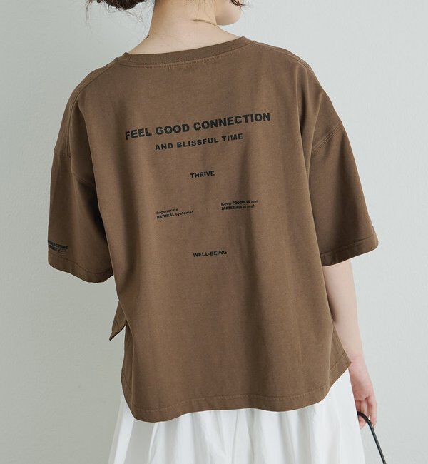  「【F&B】オーガニックコットン混ロゴTシャツ」|プルオーバー|