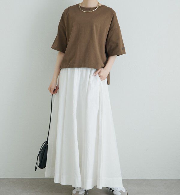  「【F&B】オーガニックコットン混ロゴTシャツ」|プルオーバー|