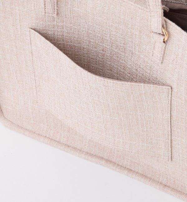  「【LouLoumei】スカーフ付ツイード横長キャリーオントート／自立可能／推し活」|ショルダー・メッセンジャー|